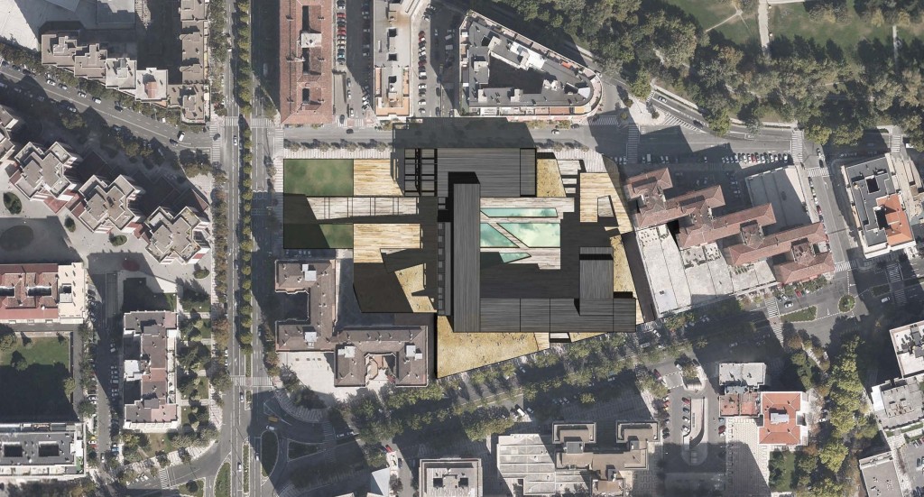 Vue satellite pour plan masse